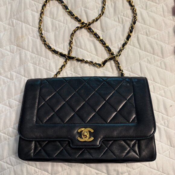 **Chanel Quilted Black Purse** - Picture 1 of 8